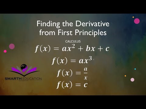 Calculus | Differentiation | Determining the derivatives using the First Principles