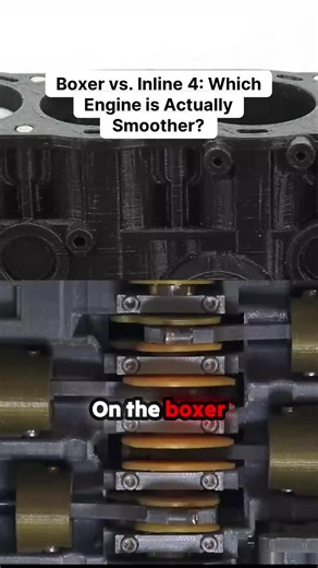 Boxer vs. Inline 4? Which Engine is Actually Smoother? #CarTok #EngineExplained #CarEngineering #AutoTech #CarKnowledge #MechanicalEngineering #viraltiktok
