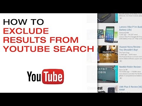 🔴 How to Exclude Results from Youtube Search