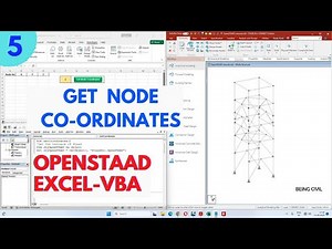Get Node Coordinates in Excel from STAAD | OpenSTAAD Excel VBA
