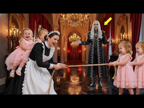 Vampire King Returned Unexpectedly and Found Maid Holding His Quadruplets—What She Saw Stunned HER