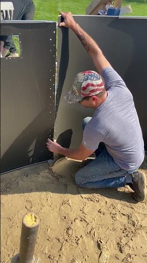 ABOVE GROUND POOL WALL INSTALL #shortsvideo