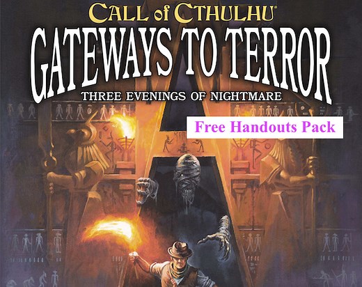 Gateways to Terror Free Handouts and Pre-gen Characters Pack (Call of Cthulhu) by Chaosium
