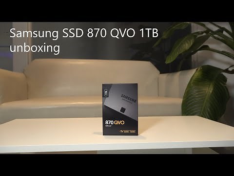 Samsung SSD 870 QVO 1TB unboxing, installing and benchmarking on Lenovo T hinkPadP72