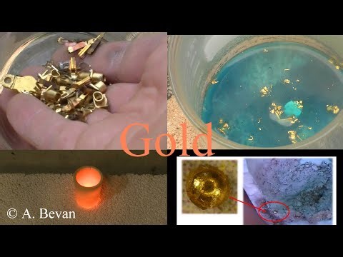 Extracting gold from scrap electronics