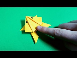 Origami Frog How to Make a Jumping Frog