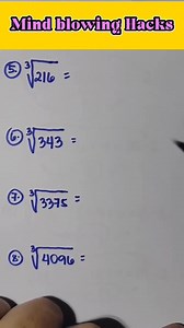 169K views · 1.1K reactions | Mind Blowing Hacks #mathematicstutorial #Cuberoot | Mathematics Tutorial | Facebook
