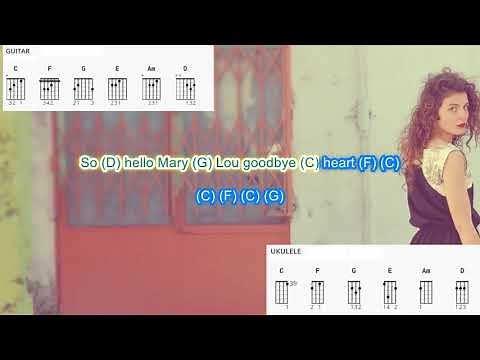 Hello Mary Lou (no capo) by Brownsville Station play along with scrolling guitar chords and lyrics