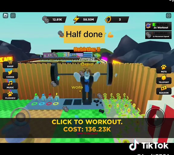 Spending 100m energy on strongman simulator #roblox #viral #foryoupage #strongmansimulator
