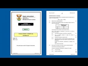 Chemical Equilibrium Grade 12 Physical Sciences November 2021 Past Exam Memo