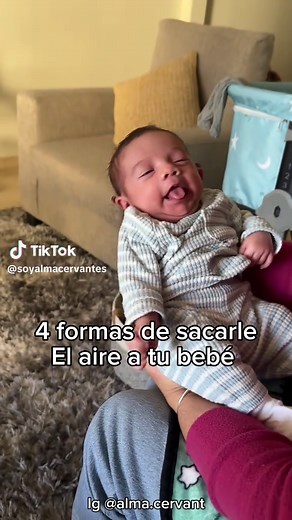 4 formas efectivas de sacar el aire a tu bebé