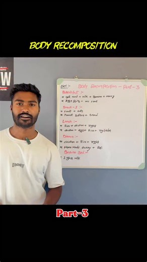 Sairocks on Instagram: "Body recomposition part-3 #bodyrecomposition #gymmotivation #gymtips #homegym #telugugym"