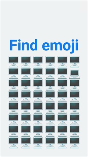 find different emoji #emoji #emojichallenge #funny #illusion #riddles #emojyfind