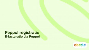 E-facturatie via Peppol — Registreren