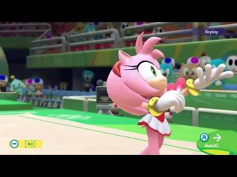 Mario & Sonic at the Rio 2016 Olympic Games (Wii U) - Rhythmic Gymnastics - all Amy routines