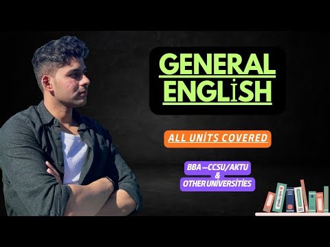 General English For BBA 5th Sem | All Units Explained in One Video