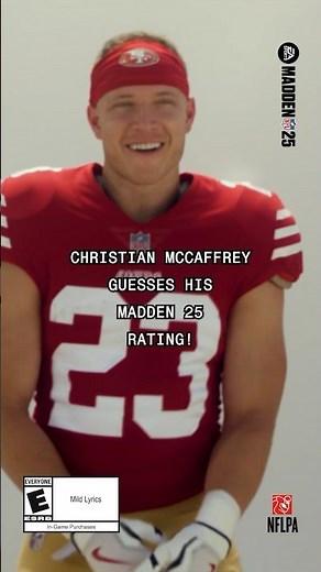 Christian McCaffrey predicts his Madden 25 Ratings! #madden25 Ratings week kicks off tomorrow!