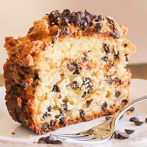 Say hello to Chocolate Chip Crumb Cake, Chocolate Chips, Crumb Topping can't get much better than that! GET THE RECIPE: https://anitalianinmykitchen.com/chocolate-chip-crumb-cake/ | An Italian in my kitchen