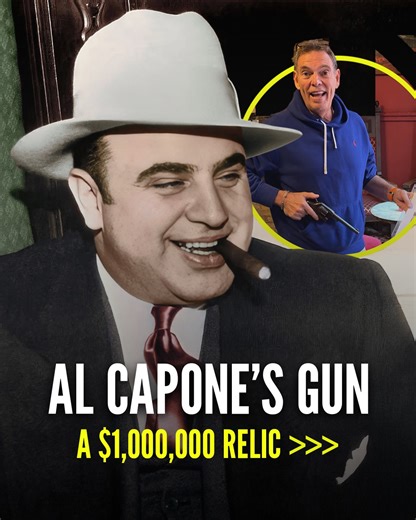 This isn’t just a gun… It’s a million-dollar piece of American history! 💰 This gun was owned by notorious gangster Al Capone and is Photo ID’d with Capone himself holding the gun! See the full story on Season 3 of "King of Collectibles: The Goldin Touch," NOW PLAYING on @Netflix! | Goldin
