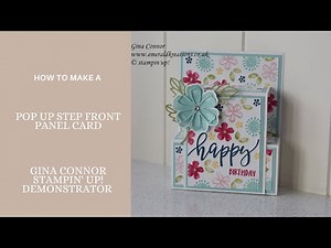 Pop Up Step Front Panel Card