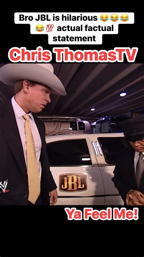 Bro JBL is hilarious 😂😂😂😂💯 The debut of the iconic JBL limo 💯💯💯🔥 actual factual statement #jbl #smackdown #wwe #fyp #fblifestyle #bradshaw | Chris Thomas Sr.