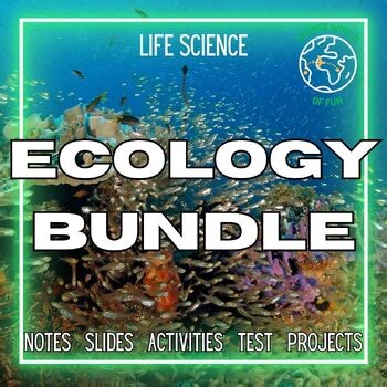 Ecosystems and Ecology Curriculum Bundle | Biology Science | Digital   Print