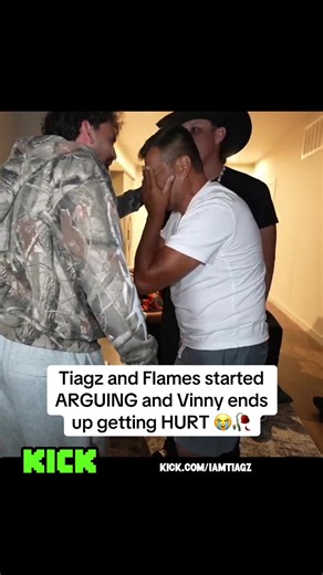 Tiagz and Flames started ARGUING and Vinny ends up getting HURT 😭🥀 || #tiagz #viral