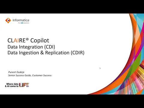 CLAIRE Copilot - Data Integration (CDI) and Data Ingestion & Replication (CDIR)