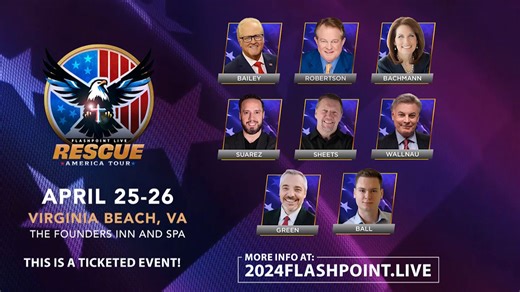 Be a part of the light in the middle of the darkness, and the revival that the Lord is bringing to this nation! Our next stop for the Flashpoint LIVE Rescue America Tour is on April 25-26 in Virginia Beach, Virginia. YOU can make a difference in this nation. YOU were chosen for such a time as this! To register for this ticketed event, for more event information and event schedule, go to 2024flashpoint.live #flashpointarmy #flashpointlive #virginiabeach #virginia #electionyear #takebackamerica #r