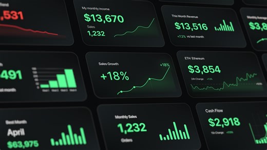 Number Counter — Business Dashboard Infographics