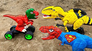 39K views · 424 reactions | Dinosaur T-Rex, Stealing fruit, Dinosaur Spider timely rescue | Kids Toy TV | Facebook