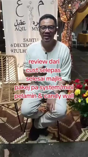 Review of Affordable PA System and Mini Pelamin Packages