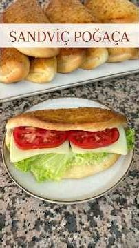 Yumuşacık Sandviç Poğaça 🍅🧀#poğaça #pratiktarifler