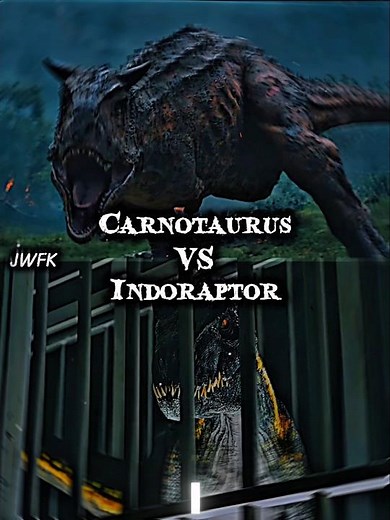 Draco (Carnotaurus) vs Ripper (Indoraptor) | 4K Edit | #jurassicworld #music #edit #dinosaur #vs