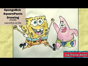 How to Draw SpongeBob SquarePants with Pencils and Colors | Step-by-Step Tutorial