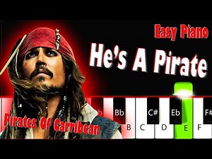 Easy Piano Tutorial: Learn How To Play 'He's A Pirate' From Pirates Of The Caribbean On Piano