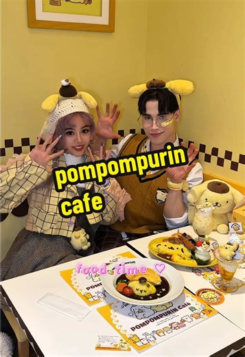 Exploring Pompompurin Cafe with Santi Storm