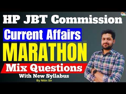 HP JBT Commission 2026 | Current Affairs | Marathon | Revision Series #hpjbt #hpjbtcommission