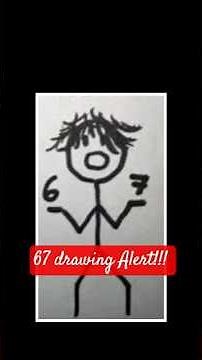 I drew 67 kid drawing! hope you will like it🤭 #67 #67brainrot #brainrotdrawing