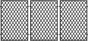66089 66097 Grill Grates for Weber Genesis II GS4 Replacement Parts, for Weber Genesis II 400 & II LX 400 SER II E/S-410 E-435 GBS S-435 S-440 LX E/S-440, for Kitchenaid 720-0856V 740-0781,Cast Iron