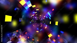 Glittering Interstellar Cool Endless Seamless VJ Loop Techno Motion Graphics