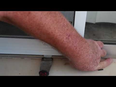 Adjustable Fit Sliding Patio Screen Door installation