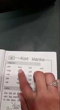 Grade 3, Afrikaans kort klanke Aa Woorde