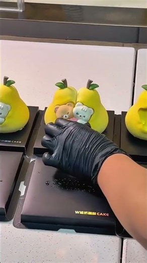 最可爱的永不分梨🍐小蛋糕 #敲可爱#情侣#w法式蛋糕#永不分梨#仪式感不能少 #shorts