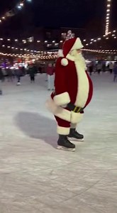 Santa’s belly vs. the laws of physics: ice rink edition 🎅🏻 | Diply