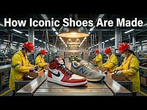 Inside The Modern Shoes Factory - How Iconic Shoes Are Made (Full Process)