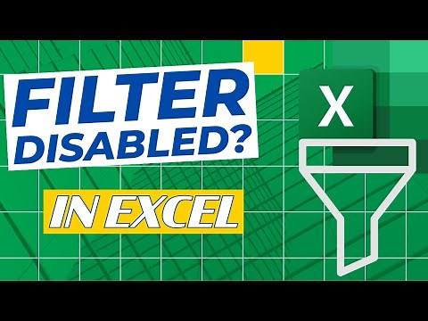 Filter Option Disabled? This Could Be the Reason!