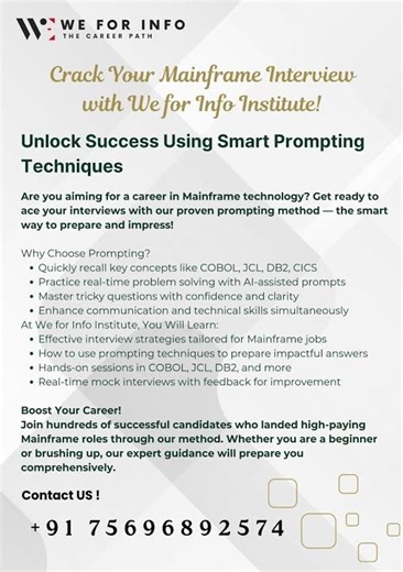 Ace your Mainframe Interviews with confidence!