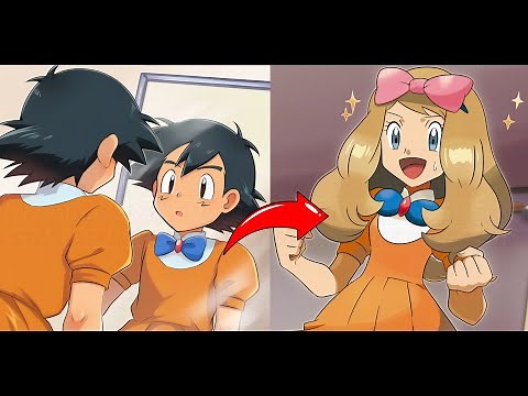 Ditto Soda 2 - Ash into Serena TG Transformation Sequence TSF 他者変身 性転換過程