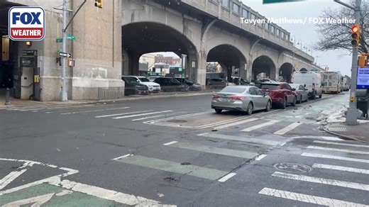 NYC FLURRIES❄️: Snow is falling in Queens, New York, as the first of three storm systems moves eastward, bringing snow, ice and freezing rain from the Midwest to New England. Stick with FOX Weather for the latest as the storm systems develop. #nyc #snow #queens #FoxWeather | FOX Weather